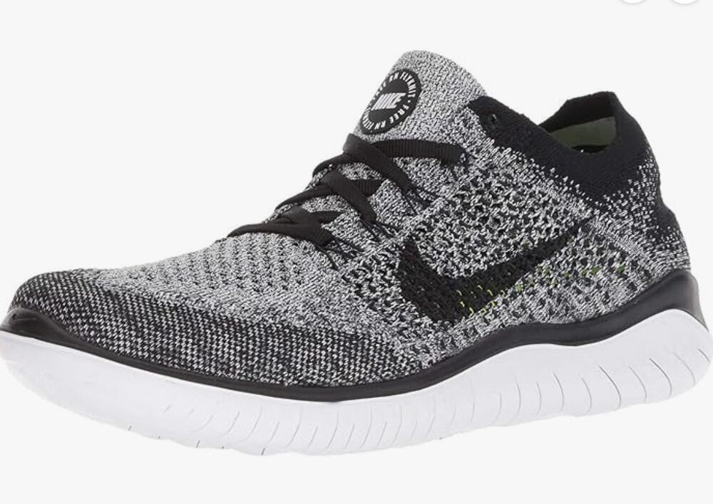 Nike Unisex women's Nike Free RN (GS) Low-Top Sneakers, White Black 101, US 7